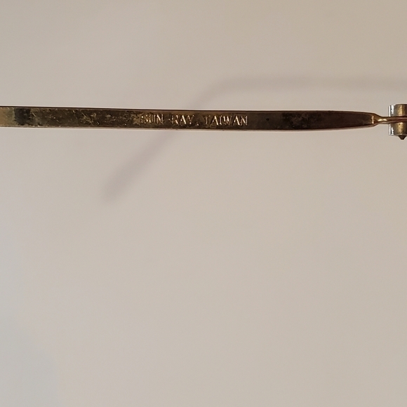 Vintage Sun-Ray Taiwan Mirror Aviator Sunglasses - Picture 3 of 15